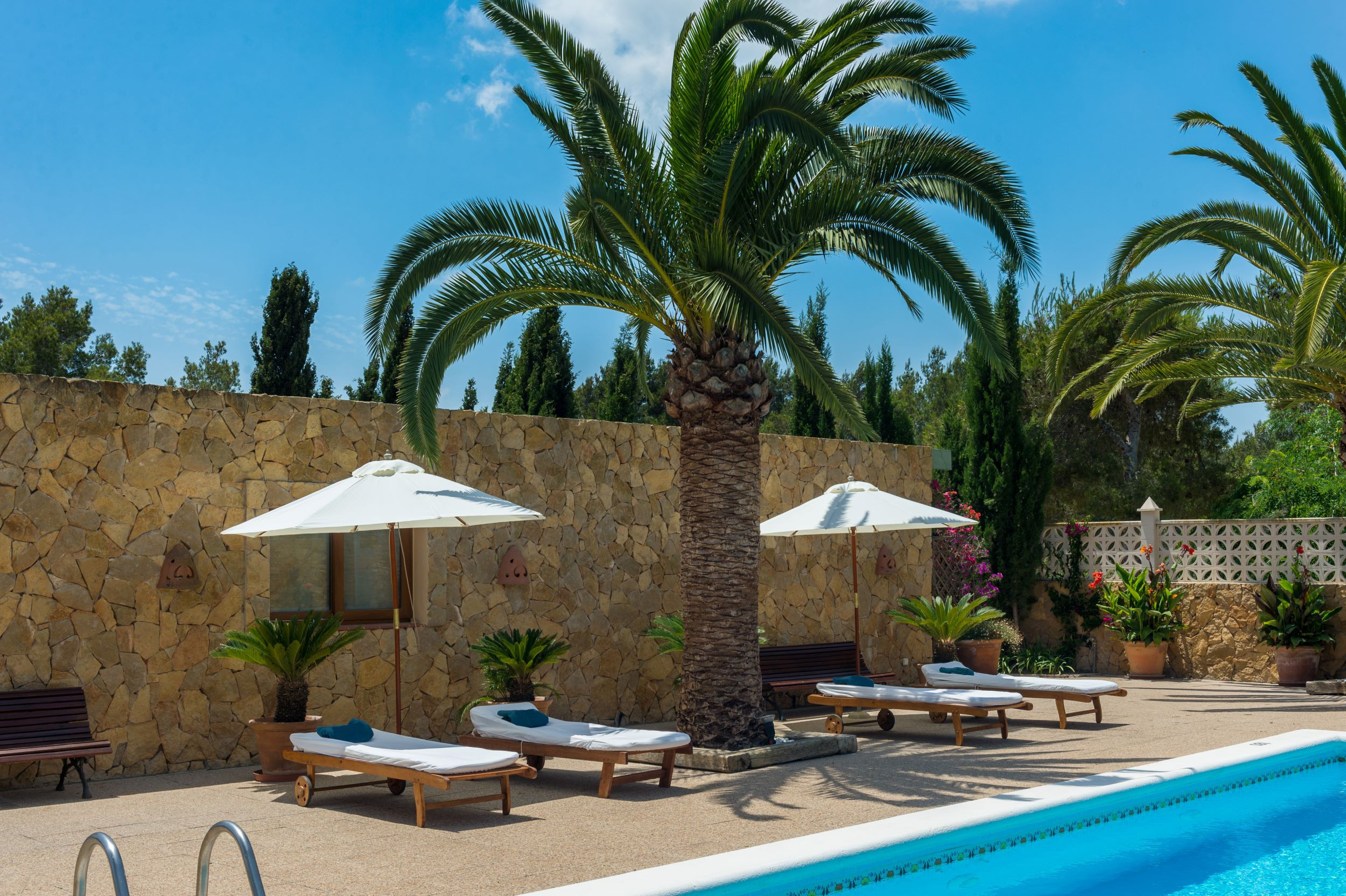Stijlvolle Spaanse villa Casa Maravilla, met privé zwembad, buitenkeuken en grote tuin met bloemen en planten