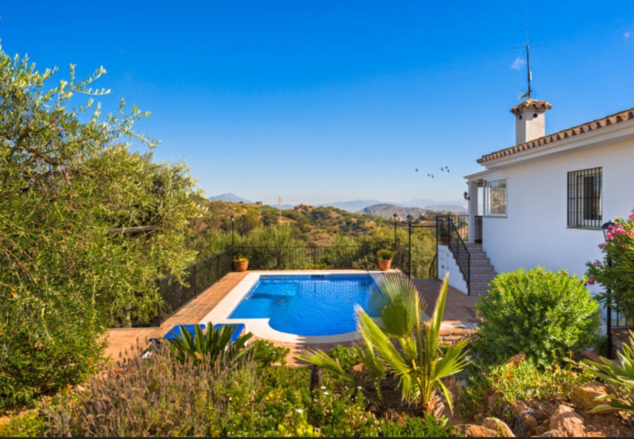 Villa Naranja heeft een privé zwembad, tuin met fruitboomgaard en veel privacy. In Alhaurin el Grande, Andalusië