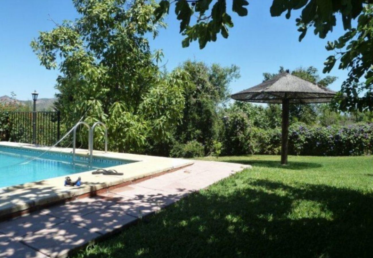Finca de la Torre met verwarmd privé zwembad, tuin met fruitbomen en volop privacy in Alhaurin de la Torre, Andalusië